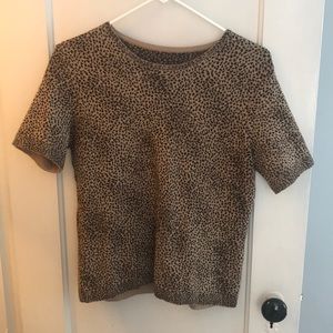 Vintage Cheetah Sweater Top